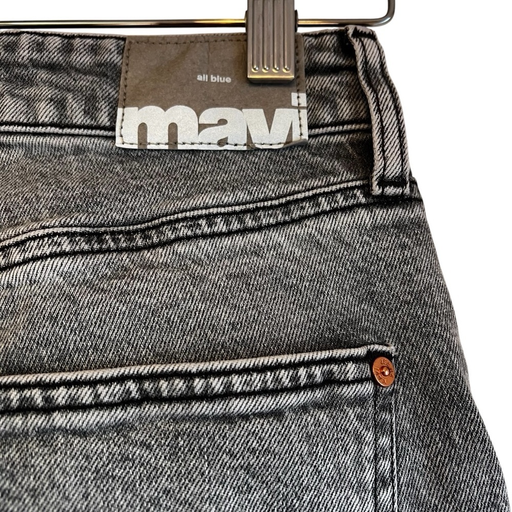 Mavi Savannah high rise straight cropped grey denim jeans 25 excellent condition - Picture 12 of 15